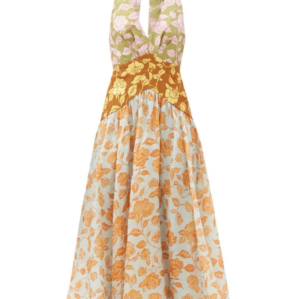 Zimmerman lovestruck multicolor linen Floral Maxi Dress - Picture 4 of 11